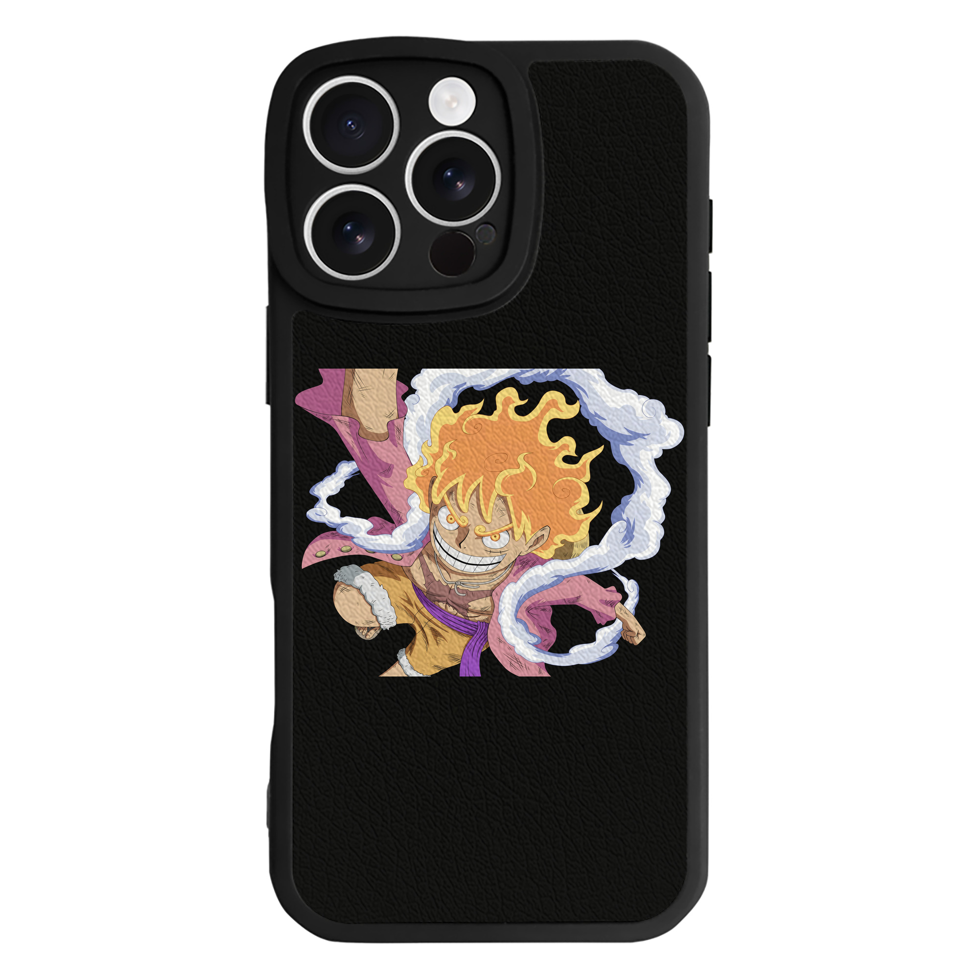 （画像用） ワンピース モンキー・D・ルフィ ONE PIECE Monkey D. Luffy 【iPhone 16シリーズ対応】シリコンスマホケース（レザー調） 材質：シリコン